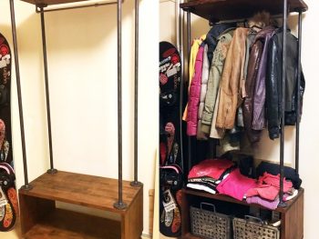 【家具DIY】本物のガス管でDIY！男前ガス管ハンガーラック
