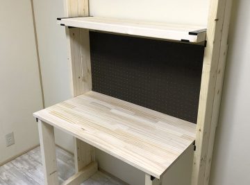 【賃貸DIY】ウォリストで作る棚付きデスク①